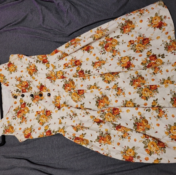 10$ with bundle - Flower's cotton dress - Picture 1 of 10